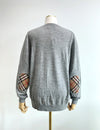 BURBERRY Frauen Wollstrickpullover mit Check-Patch 160078825 [P]