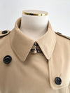 Burberry Long Trench Coat Harbourne Honey 80089761 162553541 [P]