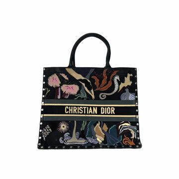 Dior Women's Studded Suede Leather Large Tote Bag Black 160158659 [P]