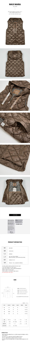 MAXMARA 024 FW25 レディース パディング ベスト 148887720 [P]