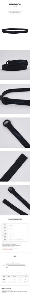 NANAMICA SURF209E K FW25 ユニセックス テック ベルト 147312288 [P]