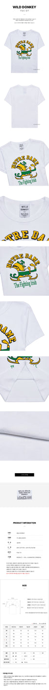 WILD DONKEY Irish White Short Sleeve T-Shirt 136455185 [P]