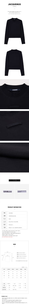 Jacquemus Grosgrain Long Sleeve T-Shirt 152756606 [P]