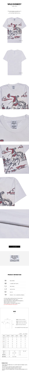 WILD DONKEY Cowboy Dirty White T-Shirt 136455214 [P]