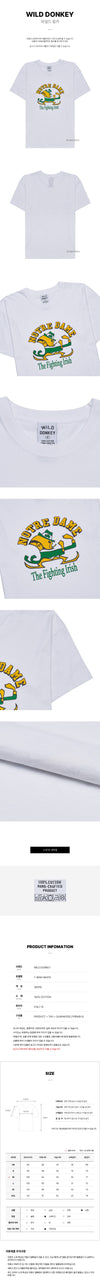 WILD DONKEY Irish White Unisex T-Shirt 136455212 [P]