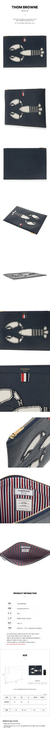 THOM BROWNE Pebble Grain Leder Topster Clutch 00198 415 76416788 [P]
