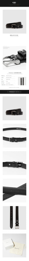 AMI 26FW Silver Paris Belt UBL029 AL0104 0014 161015073 [P]