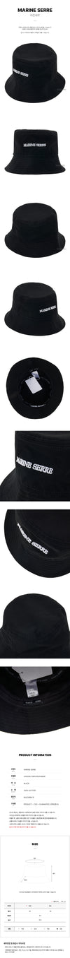 MARINE SERRE Logo Stickerei Bucket Hat 93098632 [P]