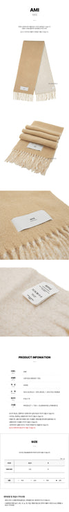 AMI Fransen Label Schal AW0057 255 FW24 123539210 [P]