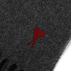 AMI Embroidered Wool Muffler 160630025 [P]