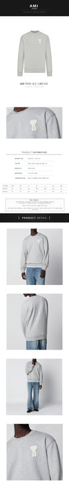 AMI Big Heart Logo Sweatshirt 156162838 [P]