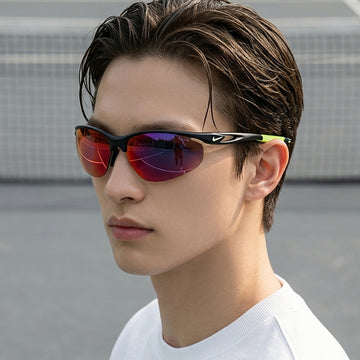NIKE Sonnenbrille DZ7353 011 Aerial E Halbrahmen Sportbrille Golf Radfahren Laufen 156164214