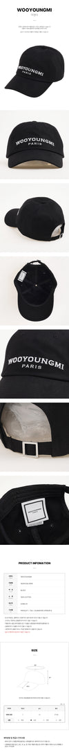 WOOYOUNGMI W261CA52 661B SS26 Männer Bestickte Baseballmütze 154166056 [P]