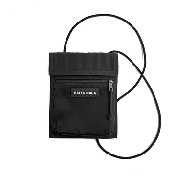 BALENCIAGA 5322982 エクスプローラー スモール ポーチ ブラック 2AQA6OT5 163080937 [P]