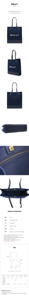 BALLY WAE02WCV034 I5G6O Damen Logo Stoff Einkaufstasche 144670569 [P]