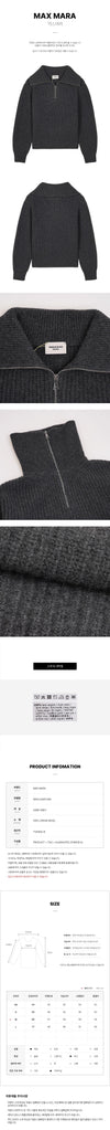 MaxMara 006 FW26 Women's Laser Half-Zip Knit 161571743 [P]