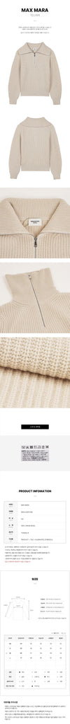 MaxMara Laser Half-Zip Knit for Women 161571745 [P]