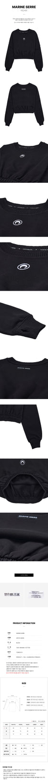 MARINE SERRE Womens Cropped Sweatshirt BK99 93097716 [P]