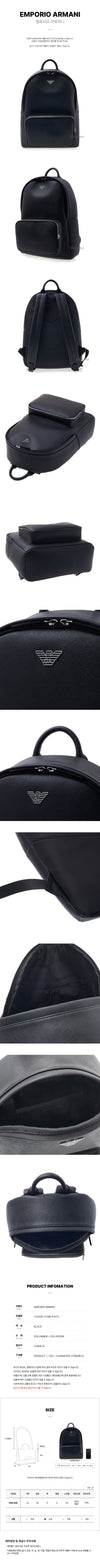 Emporio Armani Y4O250 Y138E 81072 SS25 Men's Logo Backpack 132698110 [P]