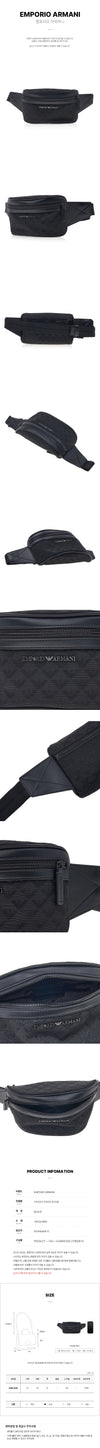 EMPORIO ARMANI Y4O312 Y022V 81336 FW25 男性ジャカードベルトバッグ 153471534 [P]
