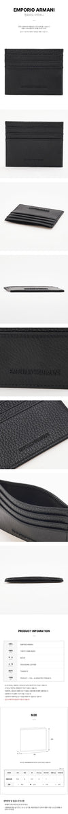 EMPORIO ARMANI Herren Tumble Leder Kartenetui 159728967 [P]