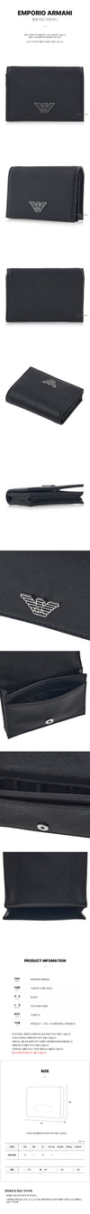 Emporio Armani Y4R576 Y138E 81072 SS25 Men Logo Saffiano Card Holder 133045857 [P]