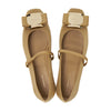 SALVATORE FERRAGAMO ZINA T LIGHT CAME Damen Ballerinas (Weite C) 0769064 93991698 [P]