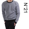 No. 21 Long Sleeve Check Knit 160328491 [P]