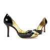Dsquared2 Black/Gold Ribbon Side Open Heel 162545197 [P]