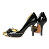 Dsquared2 Black/Gold Ribbon Side Open Heel 162545197 [P]