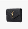 Saint Laurent Cassandra Monogram Matelassé Gold Multi-Fold Women's Card Wallet 161768682 [P]