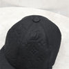 LOUIS VUITTON ブラックモノグラムレザーシャドウボールキャップ 58 MP2605 4906 163158440 [P]