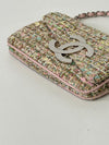 CHANEL ビッグCCツイードピンクチェーンショルダーバッグ 3VCHB28765 129344812 [P]