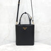 Prada Brushed Triangle Logo Leather Tote Shoulder Bag 1BA401 8165 163156071 [P]