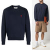 AMI Herz-Stickerei-Logo Unisex Sweatshirt A21HJ007 730_1 45118053 [P]