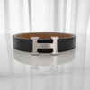 Hermes Reversible Belt with H Buckle Black Gold 32mm 90 92910564 [P]