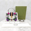 GUCCI Blumenstickerei Dreistreifen Top-Handle Schultertasche 8568 163154752 [P]