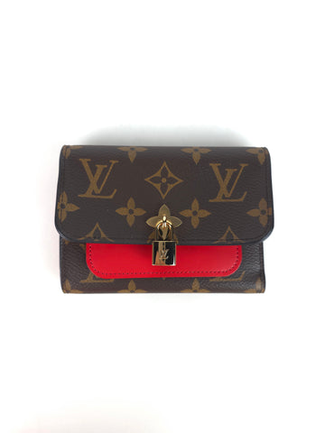 LOUIS VUITTON モノグラムフラワーコンパクト3段財布14835 158545962 [P]