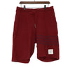 THOM BROWNE ダブルフェイスコットン傾斜パッチメンズパンツショーツ aa62232 154877688 [P]