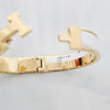 HERMES H Bracelet Blanc en Émail 31PM 48704604 [P]