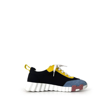 HERMES Damen Bouncing Suede Sneakers Schwarz Multicolor 36.5 160158665 [P]