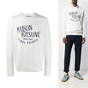 MAISON KITSUNE PALAIS ROYAL Sweatshirt in Elfenbein AM00300KM0001 45118012 [P]