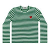 Comme Des Garcons Unisex Red Heart Patch Long Sleeve T-Shirt 155740416 [P]