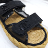 CHANEL Mesh-Velcro-Raffia-Sandalen Schwarz 35 G38945 10049 12992129 [P]