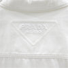 Prada White Logo Denim Zip-Up Jacket M 6237 163158651 [P]