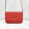CHANEL Lambskin WOC Chain Crossbody Bag 4652 163156227 [P]