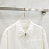 Prada White Logo Denim Zip-Up Jacket M 6237 163158651 [P]