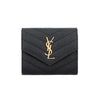 Saint Laurent Cassandra Monogram Matelassé Gold Multi-Fold Women's Card Wallet 161768682 [P]