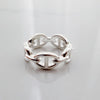 Hermes Chaine d'Ancre Enchainee Silver Women's Ring Small Model H109507B 00052 143271550 [P]