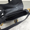 DIOR ブラックレザーサドルストラップバッグ 702 163156280 [P]